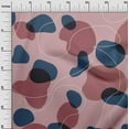 thumbnail image 3 of oneOone Georgette Viscose Dusty Pink Fabric Abstract Organic Shape Craft Projects Decor Fabric Printed By The Yard 42 Inch Wide, 3 of 4