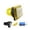 Yellow, variant on Square Push Button Illuminated 12V LED Lamp Built-in Microswitch