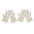 thumbnail image 5 of 2 juegos de guantes elegantes de satén para niñas, vestido de satén elástico, guantes cortos para ocasiones especiales, fiesta de boda, blanco lechoso, 5 of 5
