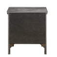 thumbnail image 4 of DUOSONG Rustic Grey Oak 2-Drawer Nightstand Rustic Solid Wood+MDF Furniture Bedroom Furniture Nightstands, 4 of 5