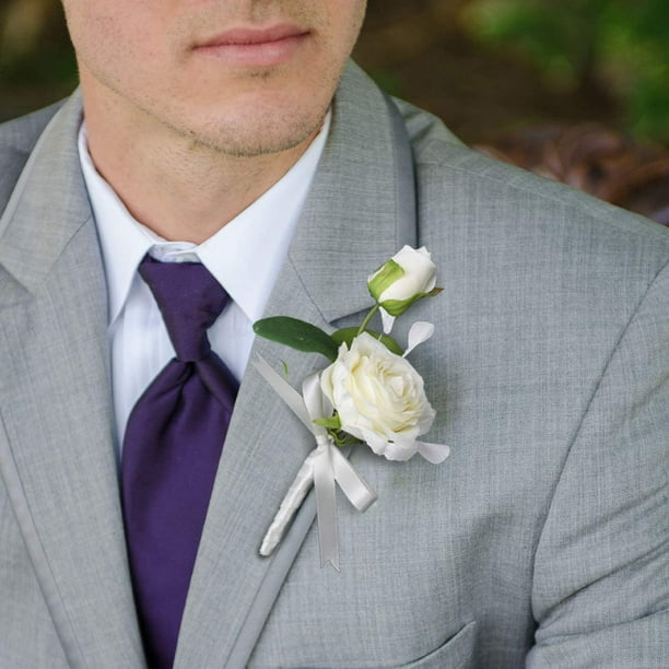 Acheter Boutonnière de marié de mariage, fleur artificielle