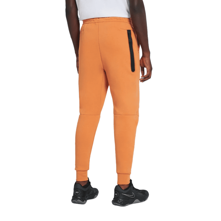 namens Terminal Opsplitsen Men's Nike Sportswear Hot Curry/Black Tech Fleece Jogger - M - Walmart.com
