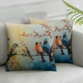 thumbnail image 3 of Fenyluxe Watercolor Birds Decorative Pillow Covers Lovely Birds Rest on Wire Cushion Cover Spring Home Decor Throw Pillowcase 2pcs White, 3 of 7