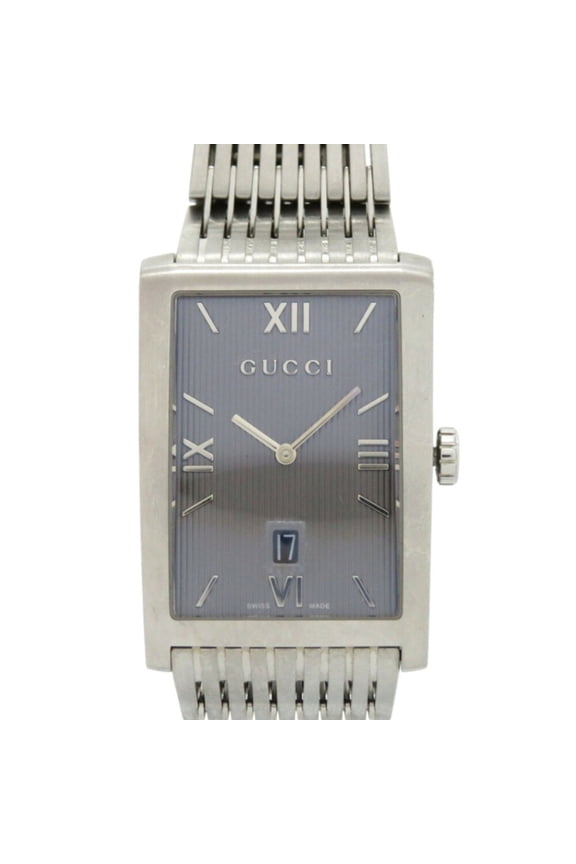 Pre-Owned Gucci G-Metro 8600M Quartz Watch, Stainless Steel Gray, Limited Edition... (Good)
