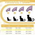 thumbnail image 2 of Uxcell Cat Nail Caps, Cat Claw Covers with Adhesive Glue and Applicators, Kitten Claw Caps Soft Paws, (40 Pcs, S, Crystal Lavender), Intended for Pet Tips /  Nail Covers / Control Paws, 2 of 6