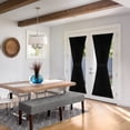 thumbnail image 6 of Darcy Rod Pocket Light Filtering Door Panel with Tieback - 54" x 72" - Black, 6 of 9