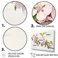 thumbnail image 5 of Designart "Dreaming In Apple Blossom Minimalism I" Apple Blossom Picture Framed Wall Decor, 5 of 5