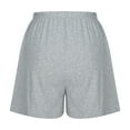 thumbnail image 5 of Pxkloy Womens Workout Shorts Summer Casual Loose Fit Sweat Short Pants High Waisted Drawstring Running Shorts with Pockets Gray,L, 5 of 7