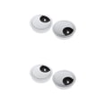 thumbnail image 4 of Guardoinrt 2Pcs 60mm Desk Table Grommet Cable Port Wire Hole Cover Efficient Cable Management Silver 2Set, 4 of 6