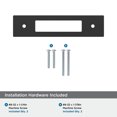 thumbnail image 4 of Amerock Medora 3-3/4 inch (96mm) Center-to-Center Rectangle Matte Black Cabinet Pull Backplate, 4 of 6