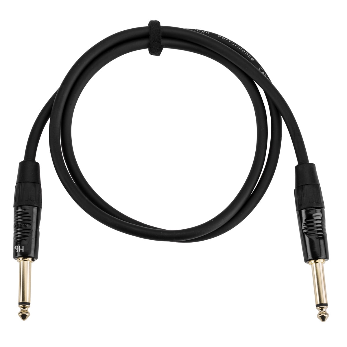 H&A 1/4" Male to 1/4" Male Instrument Cable with Rean Gold Connectors, 3', 3-Pack