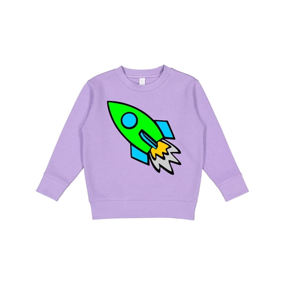 Inktastic Cute Green Rocket Toddler Sweatshirt