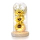 thumbnail image 1 of Girasoles artificiales en cúpula de cristal con tira LED para mujer, 1 of 9