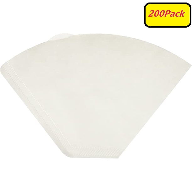 4 Cone Coffee Filter 812 cup, Unbleached Natural Paper, Disposable