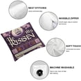 thumbnail image 4 of Nawypu Emotion Easter Throw Pillow Covers 2pcs He is Risen Spring Farmhouse Holiday Purple Cushion Case for Home Sofa Couch Decoration 2pcs White, 4 of 6