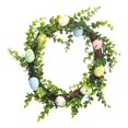 thumbnail image 1 of Corona de Pascua Corona artificial Decoración de Pascua, Corona colgante Corona de primavera para Estilo B, 1 of 9