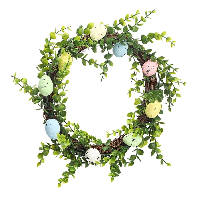 Corona de Pascua Corona artificial Decoración de Pascua, Corona colgante Corona de primavera para Estilo B
