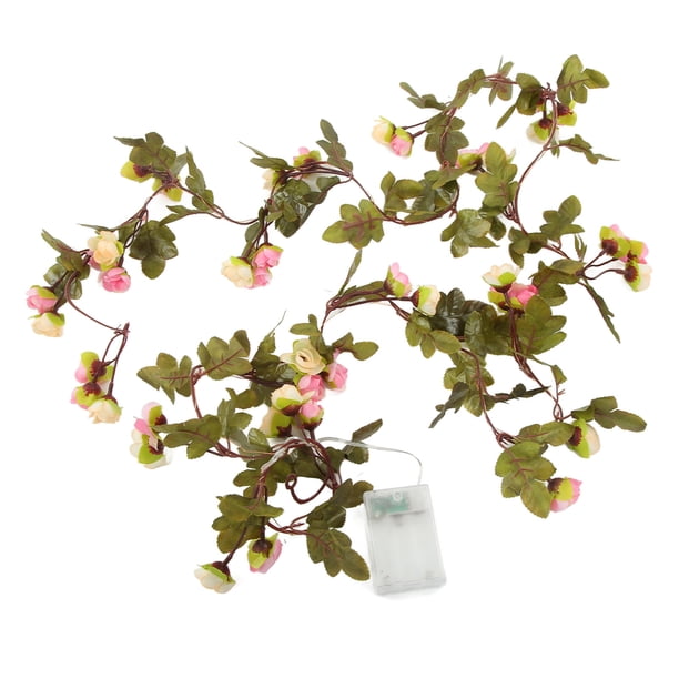 Cadena de luz decorativa de flores Jadeshay Cadena de luces de flores 20 luces LED