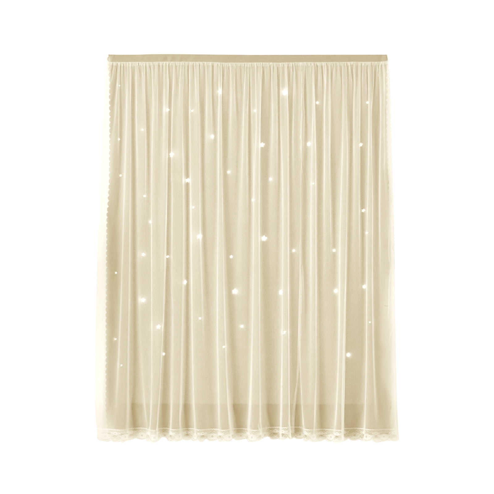 Curtains Velcro Curtains Blackout Curtains Self-Adhesive Finished Products Magic Curtains 1pcs, Size: 39.37 x 78.74, Beige