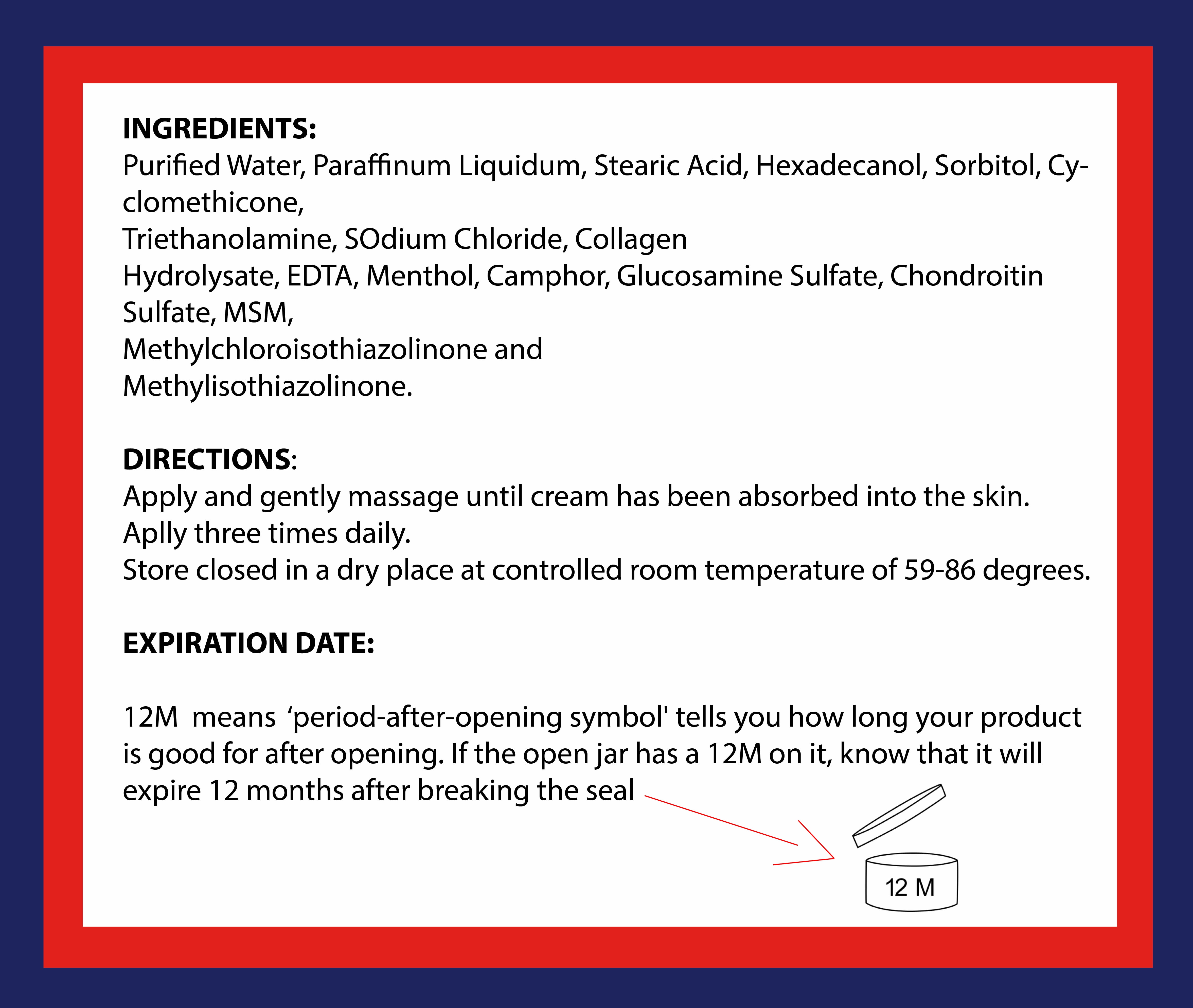ALFLEXIL Glucosamine & Chondroitin Cream with MSM & Collagen for Joint support, bone support - 4 Oz - 2 PACK