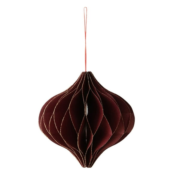 ZCSKFIN Hanging Honeycomb Paper Ornaments for Christmas Tree, Tissue Paper Christmas Decorations in 3D Designs, Lightweight and Expandable Ornaments for a Festive, Voluminous Tree Display