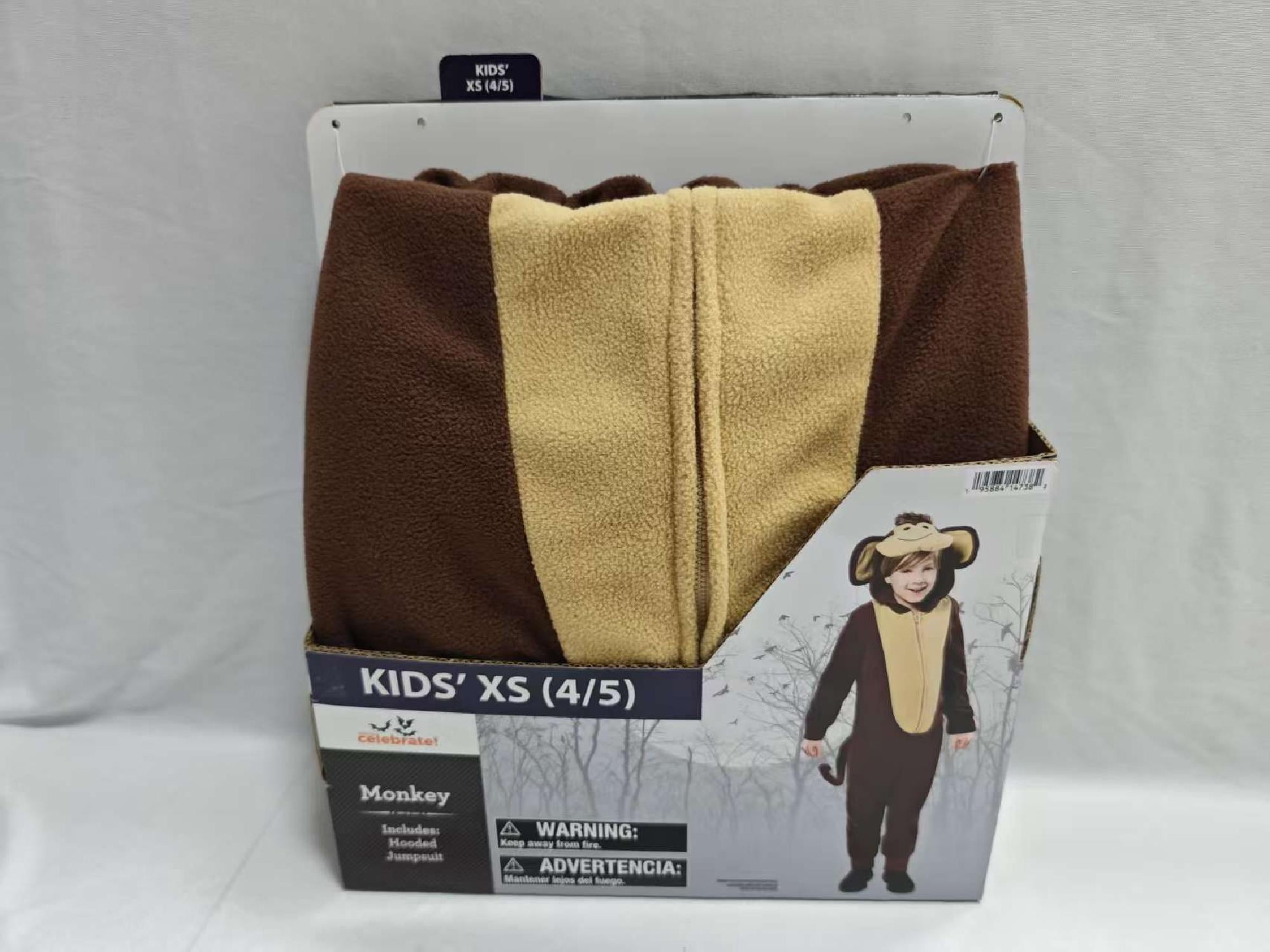 Monkey Jumpsuit Halloween Costume for Children, Boys Size L (10/16), by Way to Celebrate