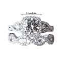 thumbnail image 3 of 2023 New Korean Fashion Moissanite Snowflake Ring Plated Light Luxury Group Inlaid Simulation Bright Zircon As Show E, 3 of 9