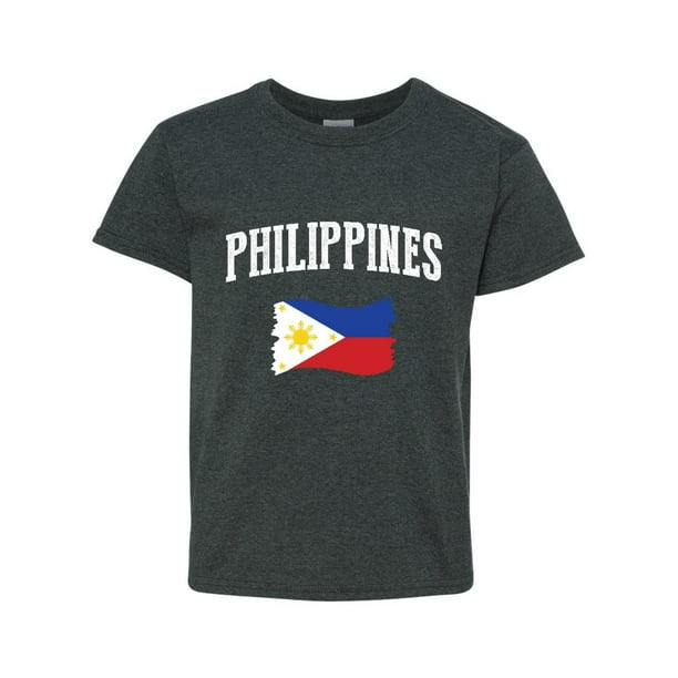 IWPF - Youth Philippines Flag T-Shirt For Girls and Boys - Walmart.com ...