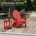 thumbnail image 7 of Dycanpo Folding Adirondack Chairs Set of 2,Fire Pit Patio Garden Chair with Cup Holder,Bright Red, 7 of 7