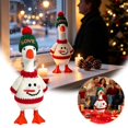 thumbnail image 2 of 7Inch Desk Goose Outfits, Mini Desktop Goose Clothes Accessories Set for Magnetic Goose Statue, Knitted Sweater with Hat for Christmas Holiday and Small Animal Decor, 2 of 7