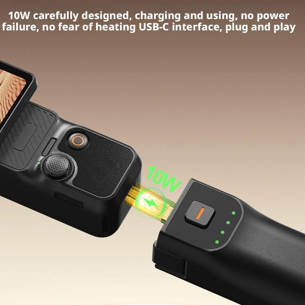 5000mAh Battery Handle Fast Charging Power Bank for Osmo Pocket 3, Portable Handheld Design for Extended Use