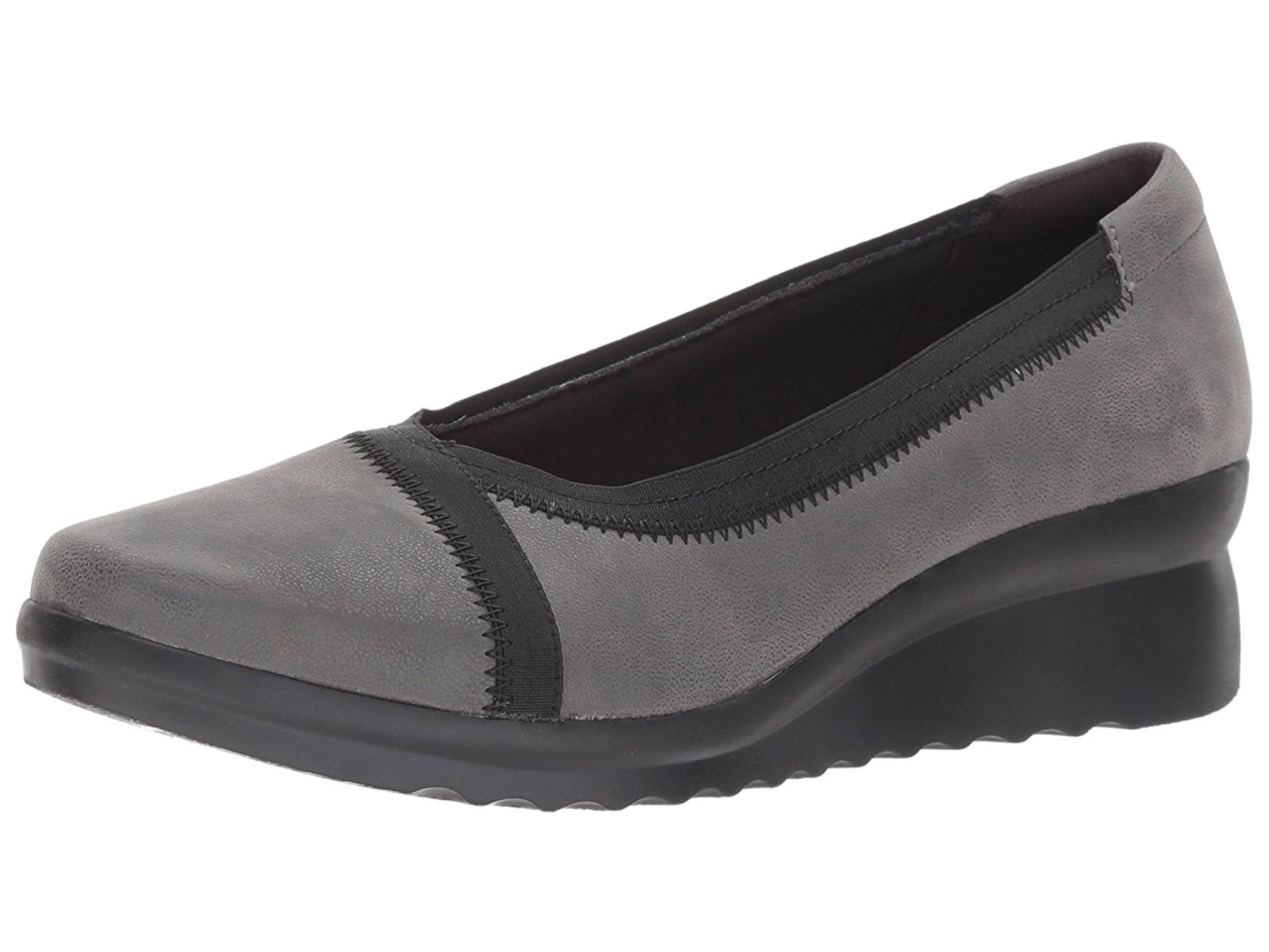 clarks closed toe wedges