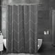 thumbnail image 5 of Accesorios de baño Cortina de ducha de tela Boho Cortina de baño con borla Cortina de baño de tela texturizada Juego de cortina de ducha moderna con ganchos Cortina de ducha, 5 of 6
