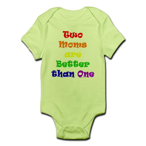CafePress - Two Moms Infant Creeper - Baby Light Bodysuit