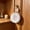 White, variant on Lenkho Round Fish Cake Lint Coin Purse Cute Lint Earbud Case Mini Cartoons Cake Keychain Pouch For Students Travel Accessories