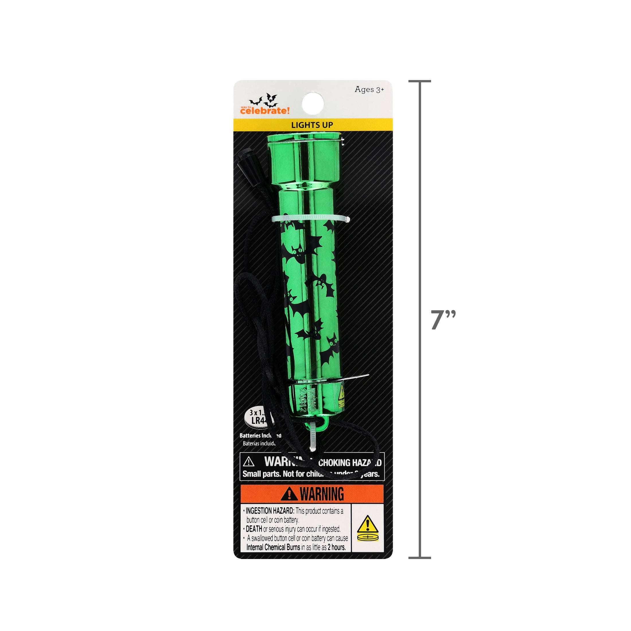 Bat Flashlight, Green, Halloween by Way To Celebrate