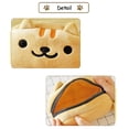 thumbnail image 3 of Lindo gato de felpa estuche para lápices bolso para bolígrafos maquillaje de dibujos animados bolsa de cosméticos bolsa de cosméticos de dibujos animados con cremallera, (amarillo), 3 of 5