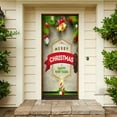 thumbnail image 3 of Christmas Door Cover Decoration Tapestry Door Curtain Tapestry Door Cover Snow Decoration Festival Holiday Party Creative Decals, 3 of 4
