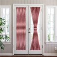 thumbnail image 1 of 25 x 72 in. Polyester Light Filtering Rod Pocket Buffalo Check Curtain Panel, Burgundy, 1 of 1