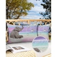 thumbnail image 2 of Outdoor Throw Pillow Cover Funny Animals Elephant in Bubble Bathtub Waterproof Cushion Covers 2 Pack Colorful Gradient Pillow Cases Home Decoration for Patio Garden Couch Sofa, 2 of 6