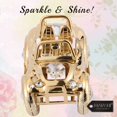 thumbnail image 4 of Matashi Home Decorative Tabletop Showpiece 24K Gold Plated Crystal Studded Open Top Jeep 4WD Off Roader Ornament, 4 of 7