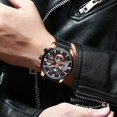 thumbnail image 6 of Luxury Mens Watches Fashion Chronograph Sport Quartz Wristwatch CURREN Leather Strap Watch With Date Reloj Hombre Luminous Hands, 6 of 6