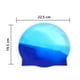 thumbnail image 4 of Gorros de natación de silicona, 1 paquete, gorro de natación duradero y cómodo para adultos, elastomérico para mujer, hombre, pelo corto, pelo largo Vhermosa 221409-3, 4 of 8