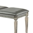 thumbnail image 3 of Sam 54 Inch Modern Upholstered Bench Clear Acrylic Legs Crystal Accents - Saltoro Sherpi, 3 of 6