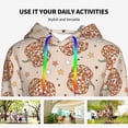 thumbnail image 4 of Kdxio Groovy Disco Pumpkin Print Womens Oversized Hoodies Sweatshirts Hooded Pullover Tops Sweaters Casual-X-Large, 4 of 7