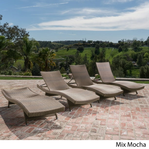 Oliver & James Baishi Outdoor Lounge Chairs (Set of 4) - Walmart.com