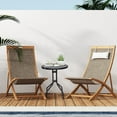 thumbnail image 2 of Outsunny Table de Patio Rond 24 Pouces Dessus en Verre Trempé, 2 of 10