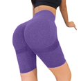 thumbnail image 2 of Women's Seamless High Waisted Biker Shorts Sculpting Compression Workout Shorts, 2 of 8