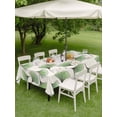 thumbnail image 4 of Outdoor Tablecloth with Umbrella Hole for Patio/Picnic/Party/Camping, Ginkgo Leaf Waterproof Table Cloth Rectangle Table Cover Washable, Botanical Plants Dark Green Leaves Cream (60"x 102"), 4 of 9