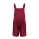 thumbnail image 3 of Carga Total Traje de diario de talle alto para mujer con botones en general de carga de algodón (rojo vino XXL) Ygjytge para Mujer Vino rojo T L, 3 of 8